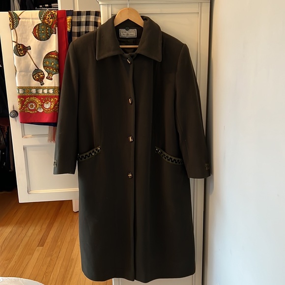 Women's Boutique Italian Sergio Feretti Jacket Pea Coat - Picture 2 of 16
